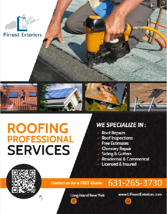 Long Island Finsest Exteriors Roofing and Siding QR Code